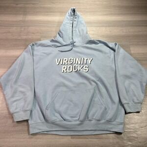 Danny Duncan Hoodie Mens XL Blue Virginity Rocks Fleece Pullover‎ Sweatshirt